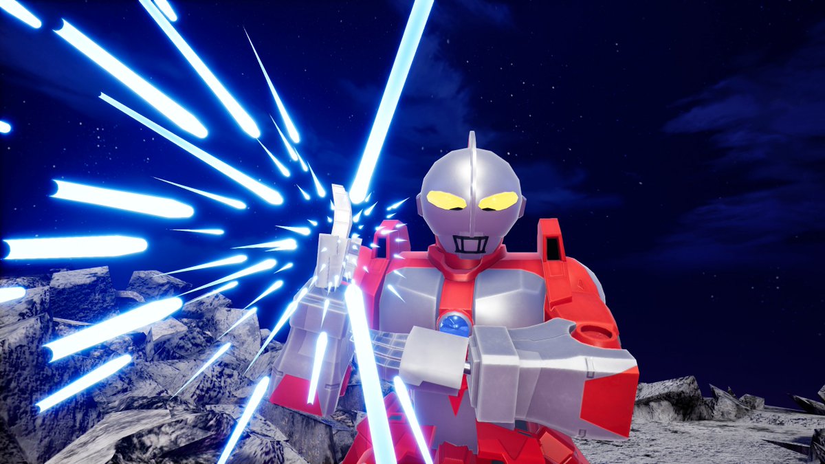 Rindlit's tweet photo. #ガンダムブレイカー4
#ウルトラマン

スペシウム光線！
仕事の都合で一日遅れましたが、60周年おめでとうございます！ https://t.co/gmqQE4kpQW