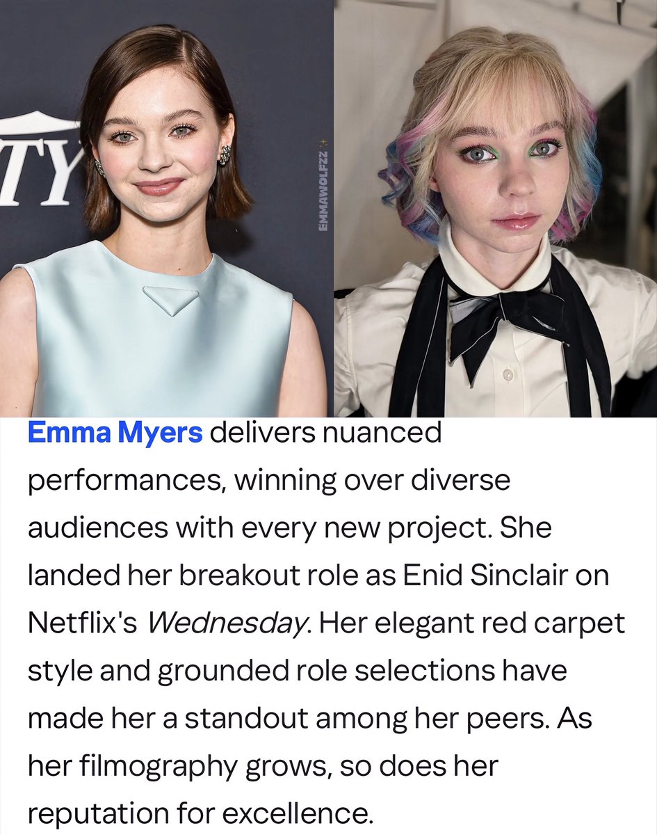emmawolfzz's tweet photo. Emma Myers: 13 Rising Stars: The Best Young Actresses Under 25 in Hollywood! ✨ https://t.co/r4pjiF75ot