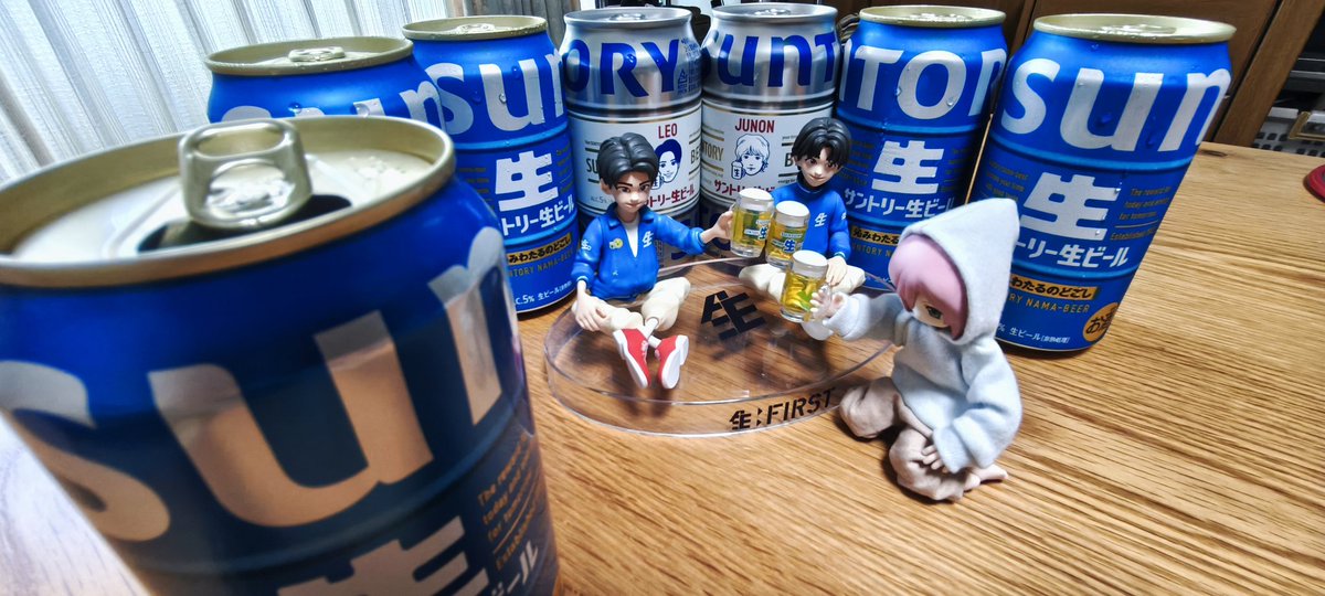 aco6865's tweet photo. @suntorynamabeer 様
ドールと私も一緒に
#サン生ユニと乾杯 #サン生 #生FIRST https://t.co/LlLNojx42x