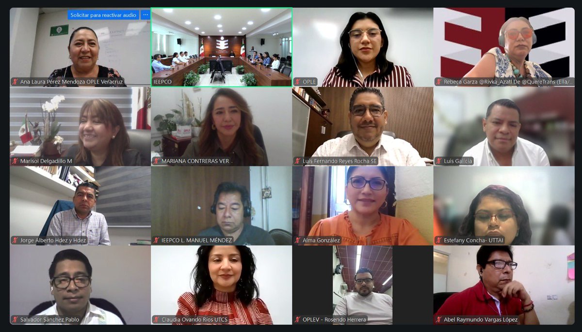 IEEPCO's tweet photo. 📄#IEEPCO realiza curso de capacitación “Claves para el Proceso Electoral del Poder Judicial Local: experiencias, retos y aprendizajes desde el OPLE de Veracruz”. Leer comunicado en https://t.co/qYvHZvCxNK https://t.co/ZQEPmYQwYk