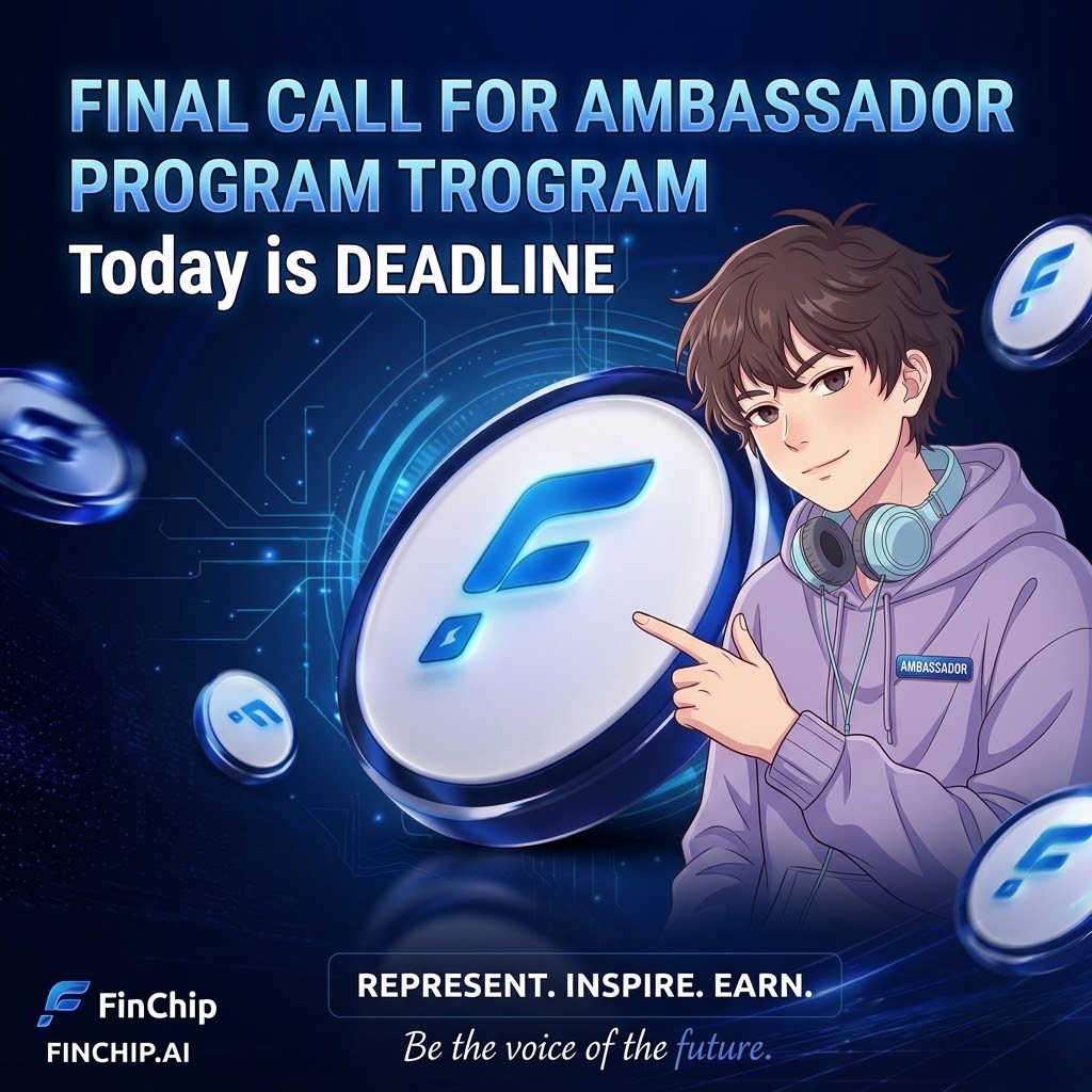 MUHAMMADking78's tweet photo. I’m super excited to announce that I’m applying for the @finchip_ai Ambassador Program! If you’ve been following my journey in the space, you know how much I value community driven growth and decentralized innovation. 

𝗠𝗼𝗻𝘁𝗵𝗹𝘆 𝗥𝗲𝘄𝗮𝗿𝗱𝘀:

💰 Junior Ambassador: $50

💰 Senior Ambassador: $100

💰 Lead Ambassador: $150

✅ Every selected applicant starts as a Junior Ambassador and can earn promotions through consistent performance, high quality contributions and leadership.

Don't miss out the application window is closing TODAY July 11th⏳

If you’re passionate about building and want to be part of an amazing ecosystem, now is the time to make your move. Let’s grow together! 🤝
Apply here: https://t.co/PdyqYnB0pZ

#Finchip #AmbassadorProgram #Web3 #CommunityFirst