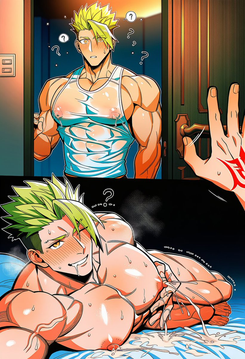 BoxedUpSan's tweet photo. Side Dish Story.
Visiting the Famous Gold Record Track and Field Servant.
#AIイラスト #nsfw #PoseforCamera #yaoi #RiderofRed #FateSeries https://t.co/N5rRnBP79E