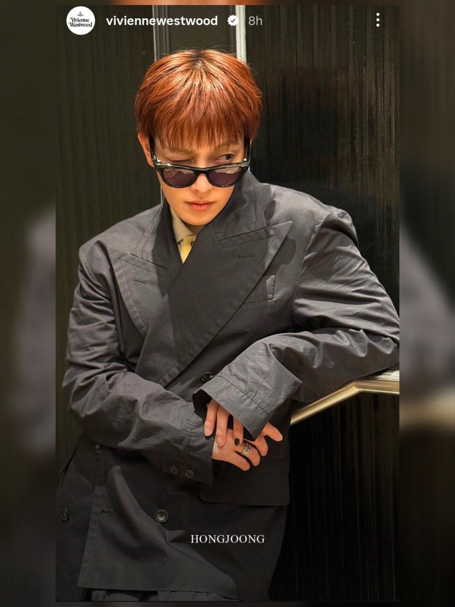 Vivienne Westwood official acc has posted #HONGJOONG 's look on