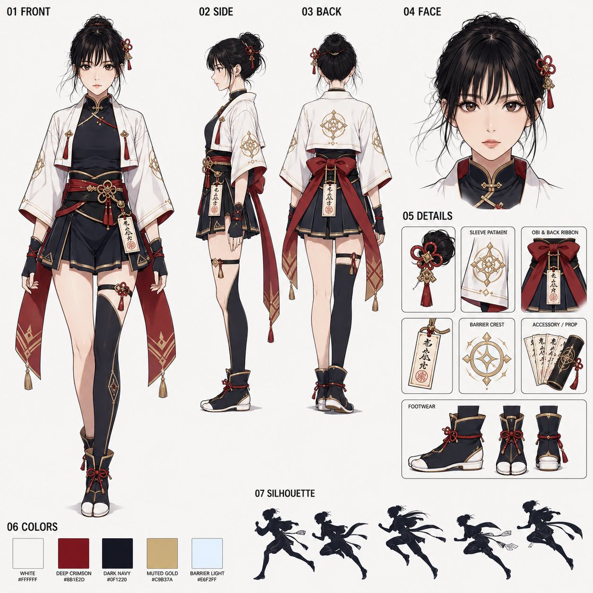 GPT-Image2 プロンプト共有 和風ファンタジー 街を走り回る結界師 共有