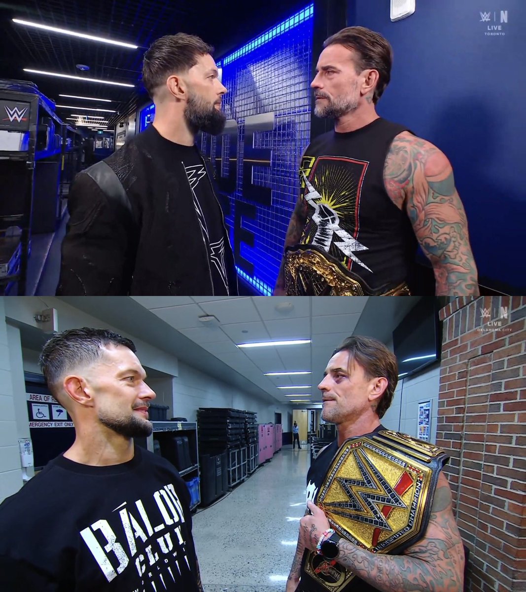 Teffo_01's tweet photo. It’s so cool how CM Punk finally got to interact with Finn Bálor as a face ❤️ https://t.co/yvdvP0Niee