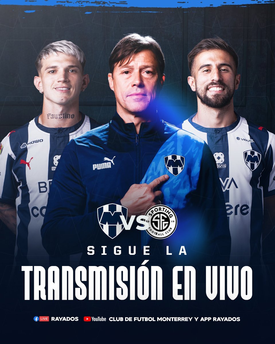 estadibbva's tweet photo. ¡Mañana volvemos a la cancha! 👊🏼🔵⚪

Acompaña a La Pandilla en su partido de preparación ante Sporting FC y sigue la transmisión EN VIVO desde el Estadio BBVA. 🏟️

🗓️ Sábado 11 de Julio
🕘 9:30 A.M.

📲 Facebook Live Rayados, YouTube Club de Futbol Monterrey y App Rayados. https://t.co/NMSCRjqNjO