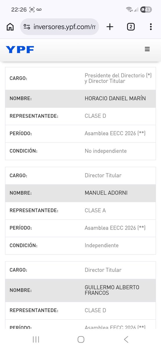 pumafilippa31's tweet photo. @cositopolitico CHE , FANTINO. HOY 10 DE JULIO Y ADORNI SIGUE EN YPF
Adorni no se vá
ADORNI no se vá https://t.co/pcAv0YymRU