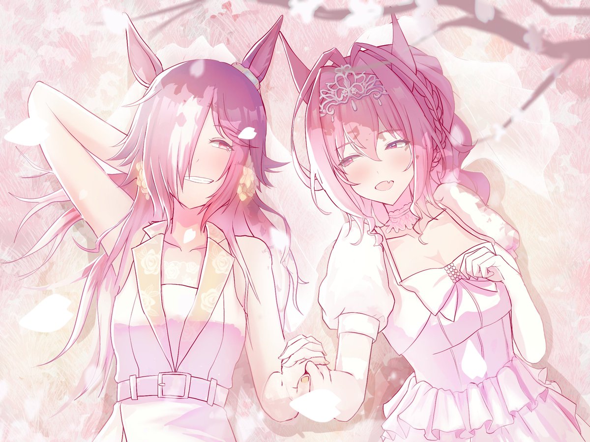DesuUu010's tweet photo. A comm for @vodscayuri 🌸 🌸
#umamusume https://t.co/LFAcNmcwcL