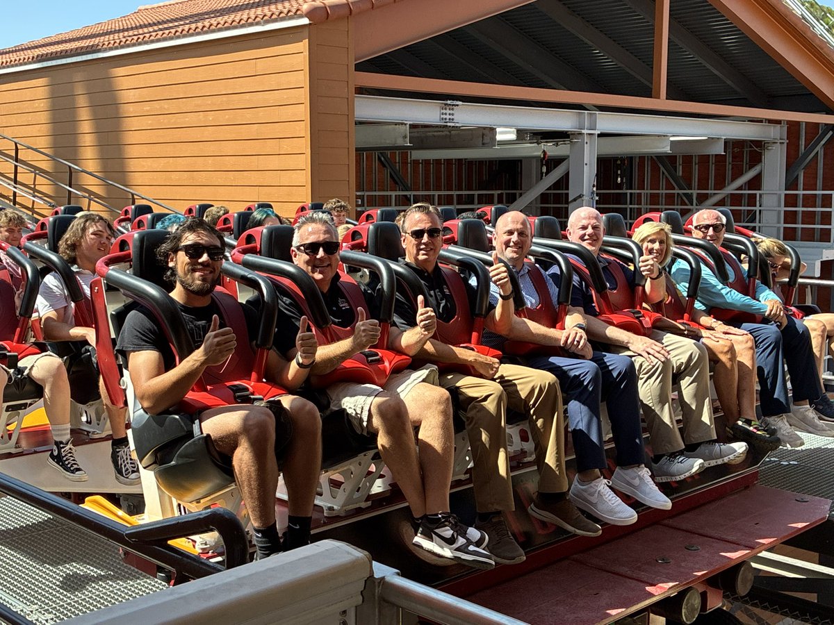 jeffrey_siebert's tweet photo. What an amazing day sharing new memories with my theme park family and friends. Huge congratulations to the world-class @SixFlagsOverTX team on their successful opening of Tormenta Rampaging Run. Don’t miss out… it is the must ride of summer! #DropTheGate 🐂 https://t.co/Y2jLobIVJ5