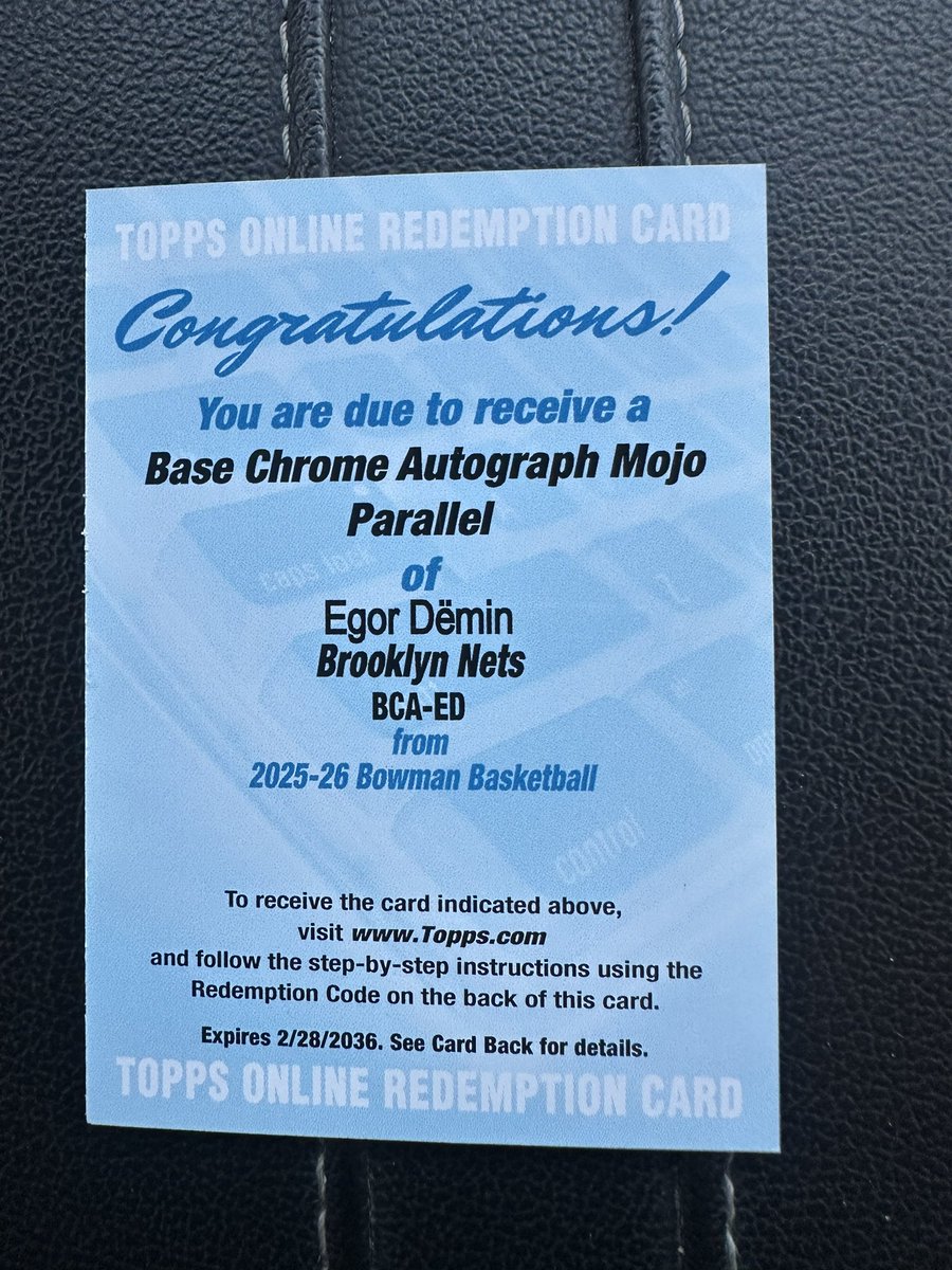 jcavcards's tweet photo. Out of a mega box of bowman! @CardPurchaser https://t.co/h7RtTxm87F