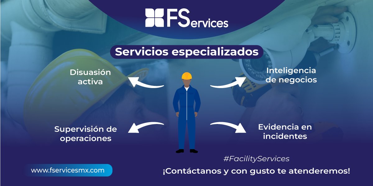 FServicesMX's tweet photo. #FServices - Ofrecemos Servicios especializados en diferentes áreas de tu empresa - #Tecnologia

¡Contáctanos!
(55) 5239.1612 (Llamada) o visita nuestro sitio web para mayor información https://t.co/zSWdRwc0mj
.
.
.
#FServices #ServiciosEspecializados #FacilityServices #Facility https://t.co/Jw6zXETvZh