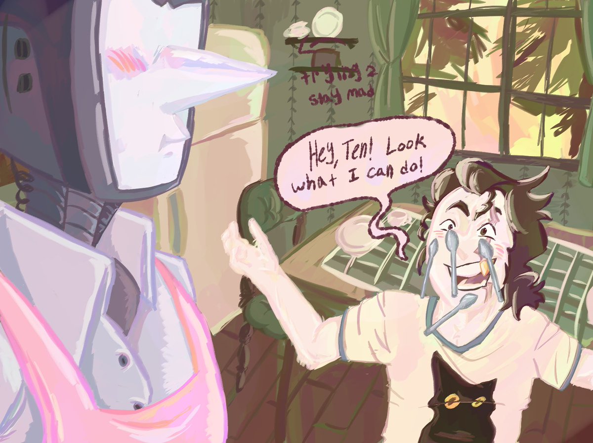 RATKINGRULEZ's tweet photo. Found a brush that I can color render better!! So stoked about it, so here’s what I got cooked up!

#Spamtenna #deltarunefanart︀︀ #au https://t.co/UYeYQwtPGq