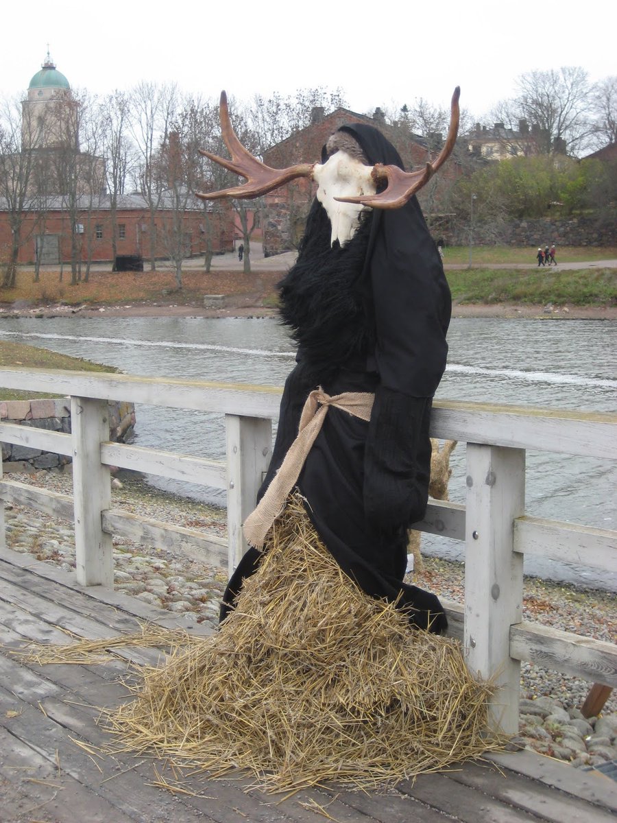 LambentLucien's tweet photo. There's a legitimate argument to be made that the Finns and the Lithuanians are the only European pagan groups still left and still thriving. 

There are two ways of understanding religion:

1. Orthodoxy (the right way of believing)

2. Orthopraxy (the right way of doing things)

While 70% of Finnish population is nominally Christian, most of them don't believe or practice according to Christian dogma. They practice like their ancestors did.

The sauna is and always has been the holiest spot in the Finnish home. The Finns continue to observe Kekri and celebrate solstice by lighting Juhannuskokkos every summer, getting wasted and making a terrible ruckus just as their ancestors did to ward off evil spirits. 

Every Finn also has a Metsäsuhde — a relationship to the forests of the land that goes far beyond extractive and becomes spiritual in practice. The forest isn't something to conquer, or to escape to. It's not a theme park where you go to relax. It's an active part of everyday life that can be found everywhere, from countryside to metropolitan Helsinki — an ecological continuation of one's home environment no different from one's kitchen, or, indeed, the Sauna.

Parents also likewise continue to pass ancient myth and musical tradition down to their children by singing traditional lullabies in the Kalevala meter and teaching them about our national epic.

This "ancestrality" is largely unconscious. Because it is not performative. It isn't done to "prove" one is a pagan or a traditionalist. It is shielded from the critiques and changes that affect self-conscious religious movements.

If it were a dogmatic religion, it would be subject to arguments about its validity or "truth." Because it is simply the way one lives, it is incredibly difficult to uproot. It has become encoded in the "default settings" of the culture. The way they live is closer to Shintoism than anything else. Japanese people have noted a deep sense of kinship with the Finns, even.

As Christianity continues to decline into the future, Finnish people will persist with their ancestral ways of life which will outlive the imposition of the outsider faith.

By framing it as orthopraxy, one can move the conversation away from "what people claim to believe" (which is easily surveyed and categorized) toward "what people actually do," which often reveals a much deeper, more ancient, and arguably more persistent layer of human tradition.

So, did Baltic Finnic Paganism ever really die? I guess it depends on how you define what religion actually is.

While the average Finn would doubtless never self-identify as a pagan, and the entire concept of "pagans," is a foreign, oppressive import that doesn't describe anything that's actually Finnic, the way Finns live represents a practical and ritualistic continuation of a lifeway that started in the stone age and survived through 800 years of colonialism and oppression under the Swedes and the Russians.
