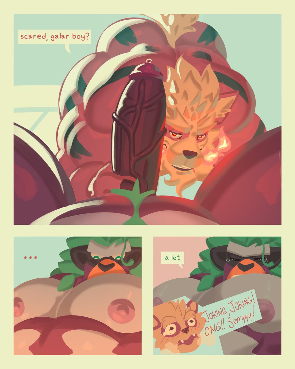 vaniwall's tweet photo. fire is no joke with grassy beasts https://t.co/FcIY6RhI6R