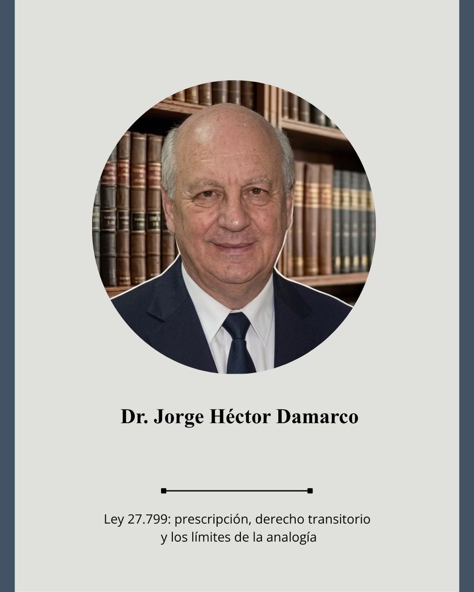 jorgehaddad's tweet photo. Compartimos el trabajo del Maestro Dr. Jorge Damarco sobre la prescripción, las causas en curso y la analogía tras la Ley 27.799.

Una lectura de gran valor para el Derecho Tributario.

#DerechoTributario #Prescripción #Ley27799 #Tributario #DoctrinaTributaria https://t.co/4Gcu0JfOOR