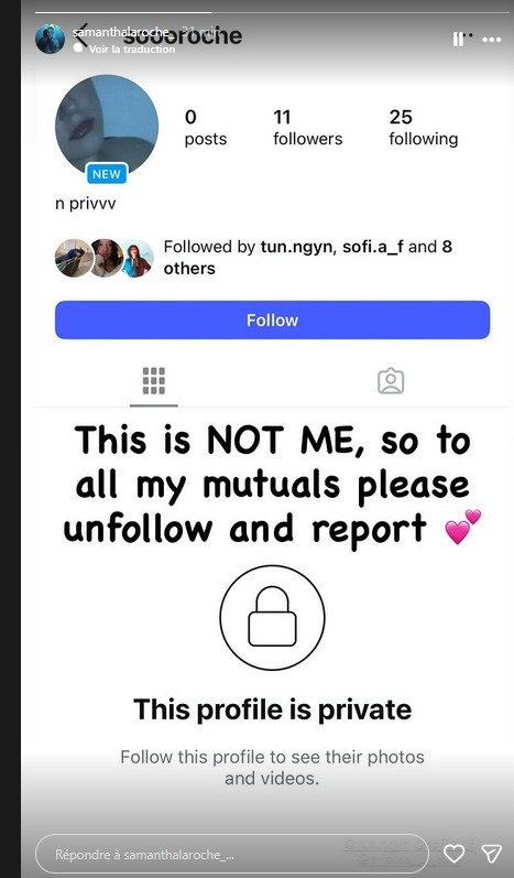 Namya_Hudville's tweet photo. I believe that, because they created a fake priv IG account for Samantha too. https://t.co/CVYaB3Zte4