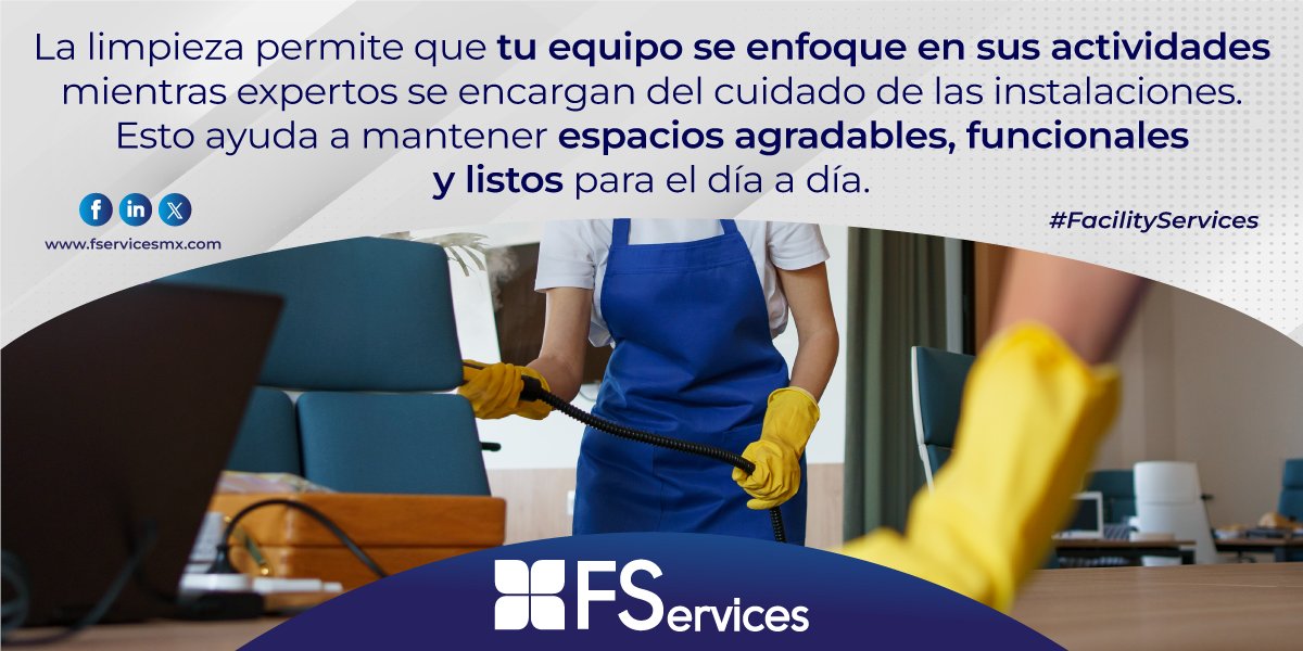 FServicesMX's tweet photo. ¡Deja en manos de expertos la limpieza y el cuidado de tus instalaciones!

¡Contáctanos!
(55) 5239.1612 (Llamada) o visita nuestro sitio web para mayor información https://t.co/zSWdRwc0mj
.
.
.
#FServices #ServiciosEspecializados #FacilityServices #Facility https://t.co/SUshlc6PJX
