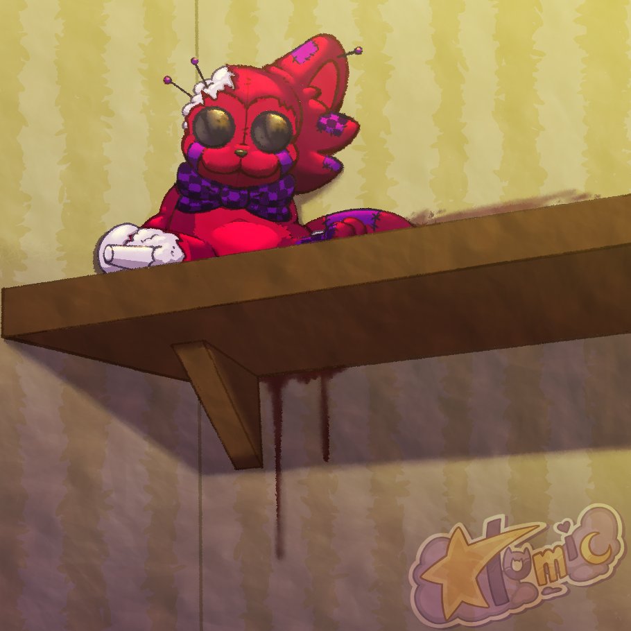 Atomic_Star's tweet photo. [Art Fight Attack on @DiamondDump]

That plush you found in the bins at the thrift... You promised yourself you'd fix it one of these days. Then, sat it on the shelf, to collect dust. 

Well, here it is.

Exactly where you left it. Not like it could go anywhere.

Right? https://t.co/D8z5gFoRmp