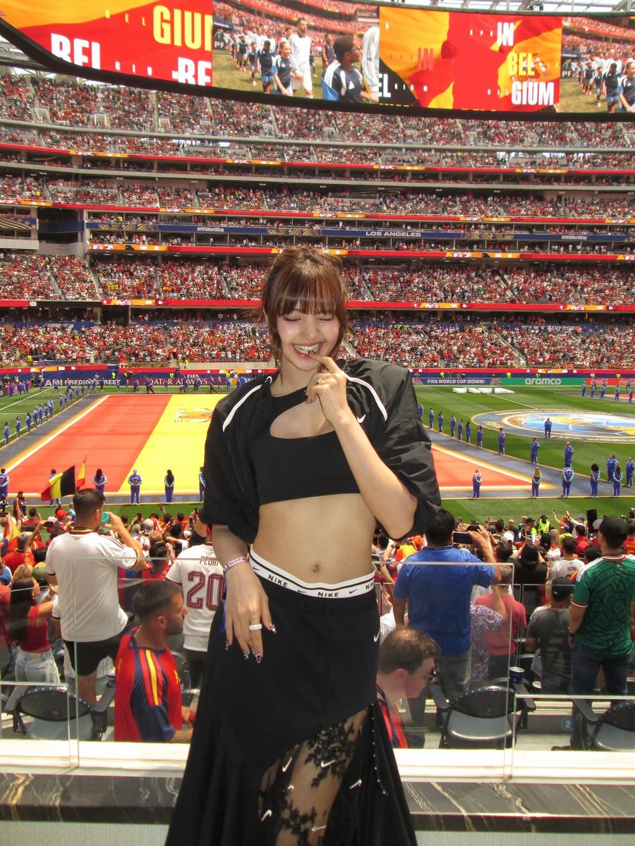 PopEmpirex's tweet photo. LISA STUNS at the 2026 FIFA World Cup https://t.co/2ijmViL9kn