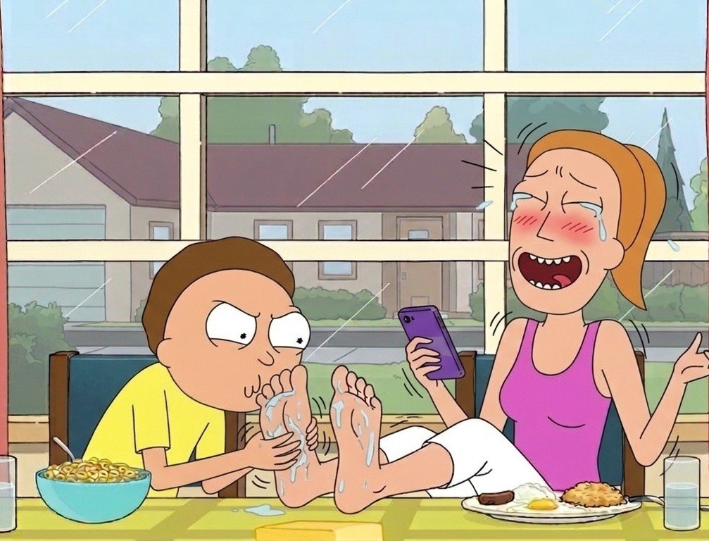 nickifushagain's tweet photo. Rick and Morty Summer's Feet tickling with Morty's tongue https://t.co/iRkj4dipcS