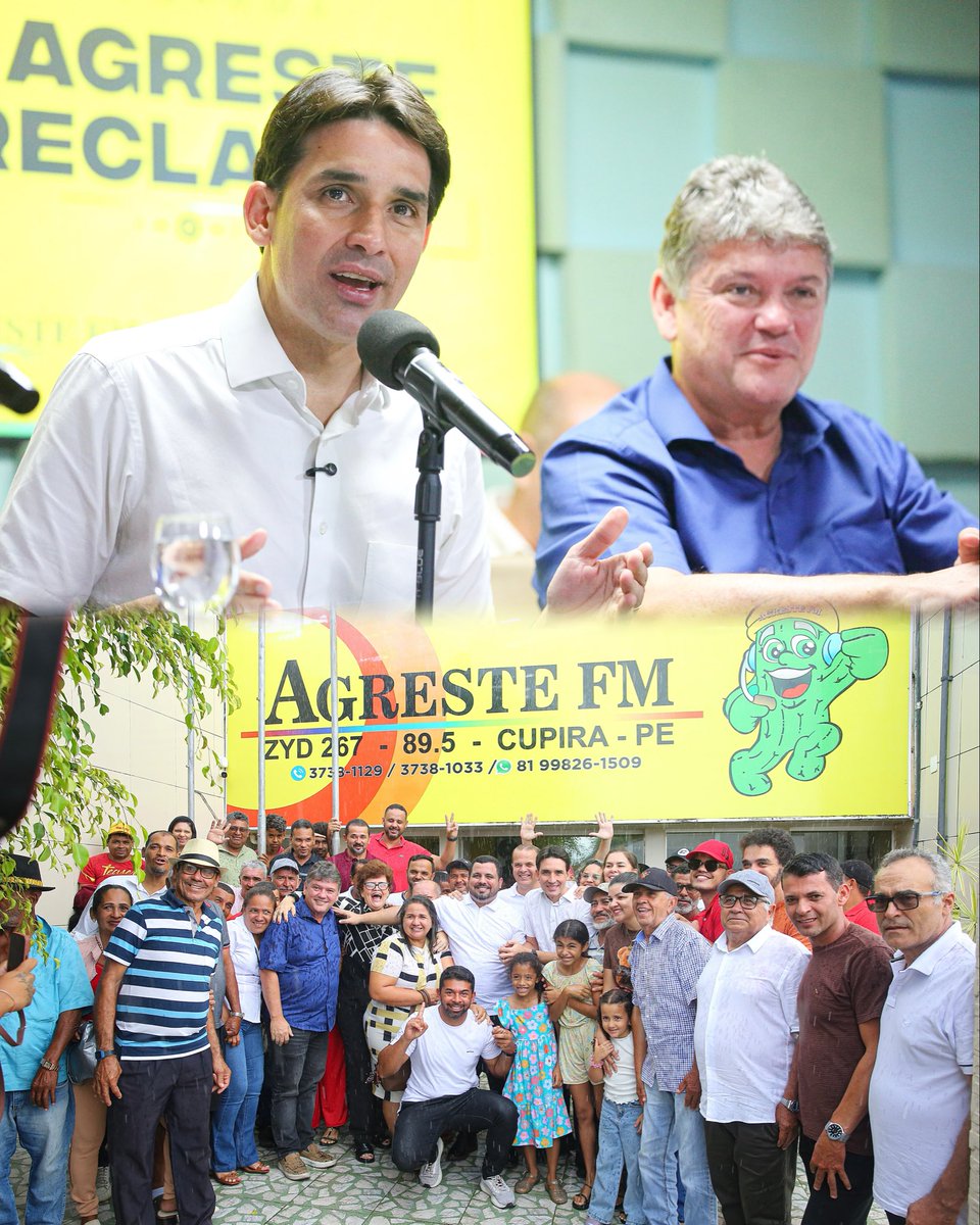 wesley_dalmeida's tweet photo. Grandes apoios rumo ao futuro! 

Em entrevista à Rádio @agrestefm89.5 , em Cupira, o líder da oposição de Belém de Maria, @alexandrealvesnetoo , junto com todo o seu grupo político, anunciou oficialmente o apoio à reeleição do @silviocostafilho e @silenoguedes https://t.co/Gb0l8wuhur
