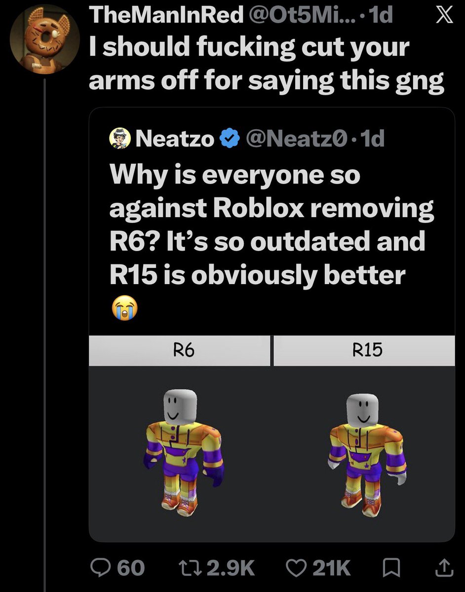 ogrobloxtho's tweet photo. I’ve never seen Neatzo catch this much heat and hate at once before😭oh my god https://t.co/EBSc2bogvk