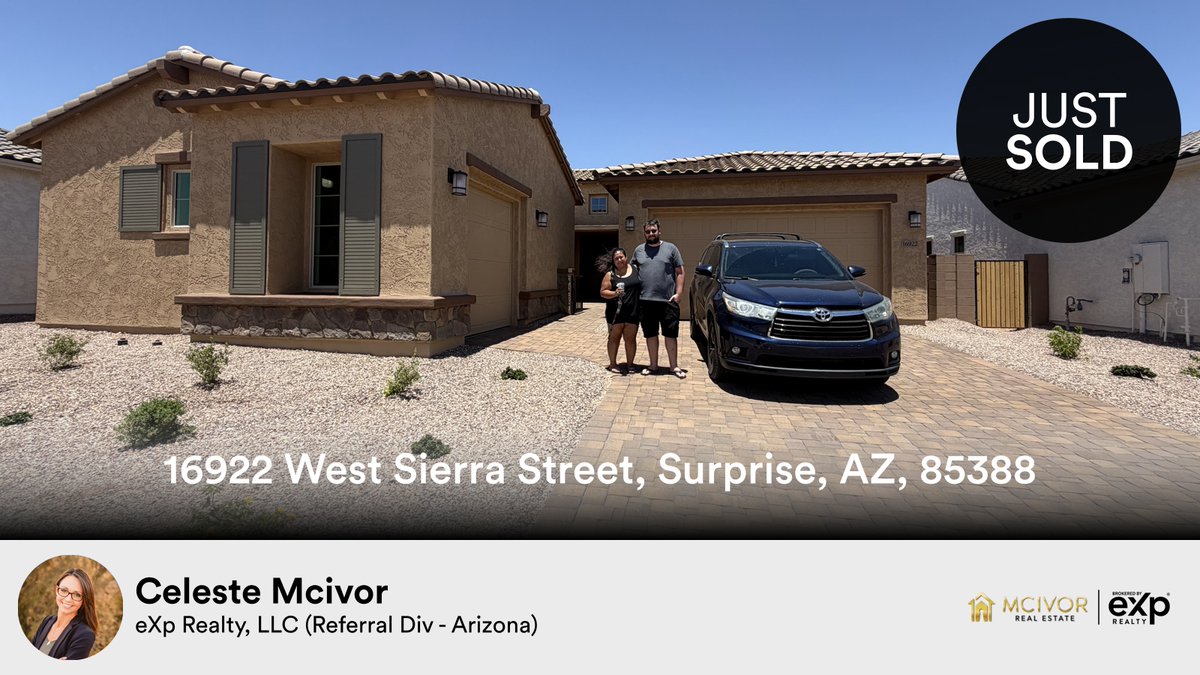celmci's tweet photo. 📍 

My latest sale on .
NAR SA691415000

...
#ratemyagent #realestate #eXp_Realty_LLC_Referral_Div__Arizona16922 West Sierra Street, Surprise, AZ, 85388
https://t.co/rSFqJAuG1f https://t.co/b6I6n4jD73
