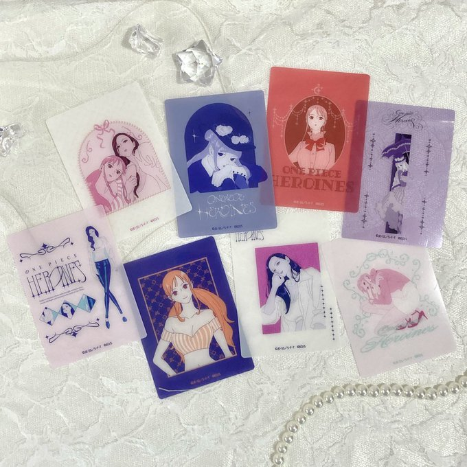 再入荷】 〖ONE PIECE HEROINES〗 クリアカード（全8種） 1個：550円