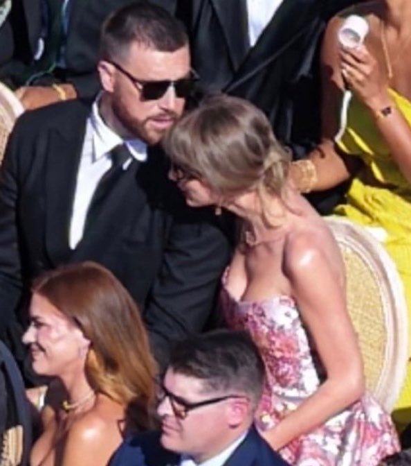 TSUpdating's tweet photo. 🚨Taylor Swift and Travis Kelce attending a friend’s wedding. https://t.co/cKPwG5cie2