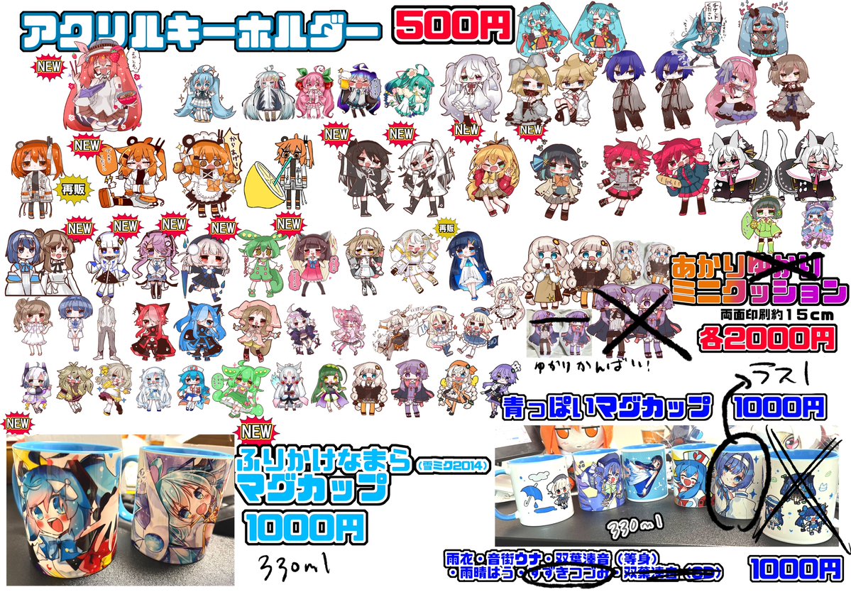 7/12夢メッセみやぎ開催予定 #コミチェビ お品書き ミクさんもあります