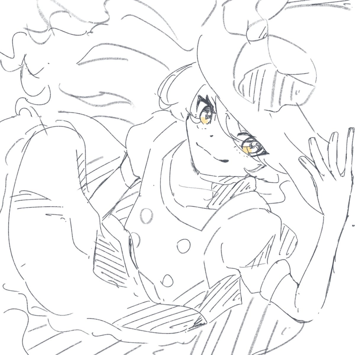 tomosibi__15's tweet photo. 霧雨魔理沙の日に描いて他全然間に合わなくて泣いたイラストのラフ https://t.co/MsZHG2Q4Zw