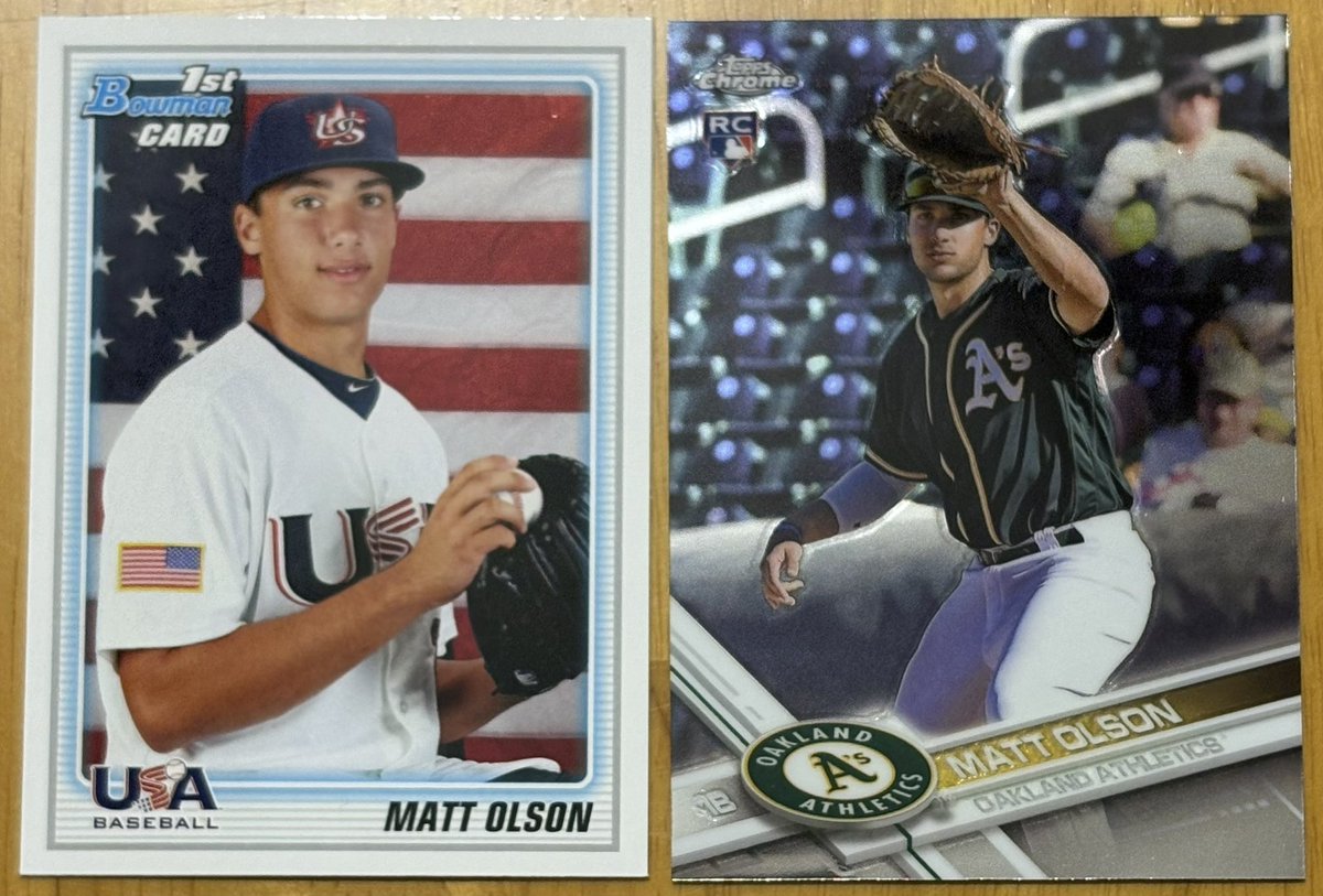 Strictly4Sport's tweet photo. Picked up a couple of Matt Olson cards at the LCS today.  Go Braves! https://t.co/uCArbDSZNp