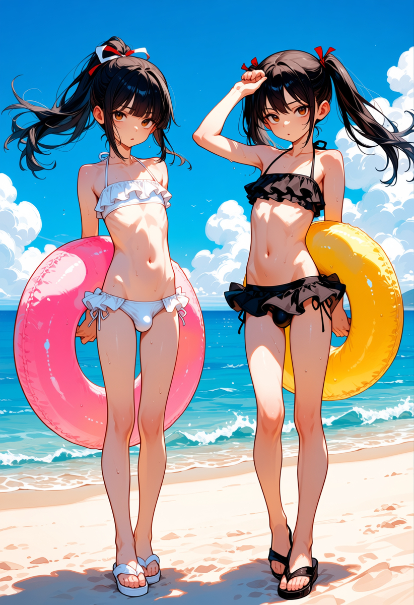 ka2i's tweet photo. #AIイラスト #男の娘 #女装 #ビキニ #ポニーテール #ツインテール #Anima (1/1) https://t.co/o8h366VaDm