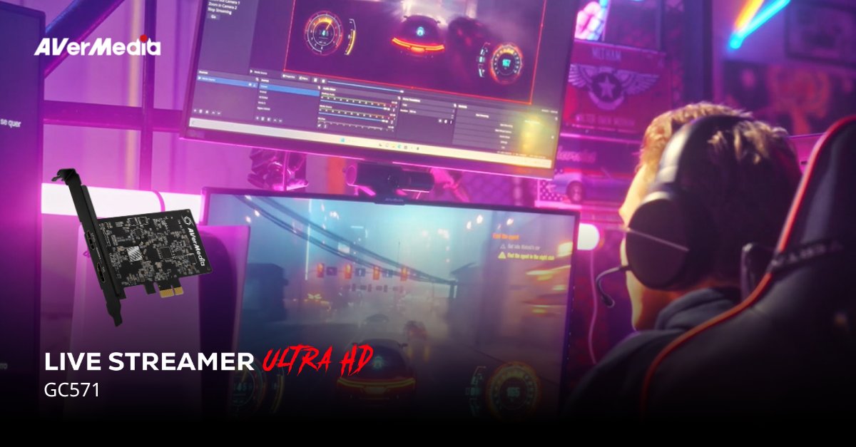 AVerMedia's tweet photo. Live Streamer ULTRA HD GC571 is a beginner friendly option for those looking to input a capture card inside their PC with up to 4K30 capture and VRR!
https://t.co/8zueSdGQd8
#capturecard #PCIe #videogames #console #PCbuild https://t.co/rfZ6JqtRBI
