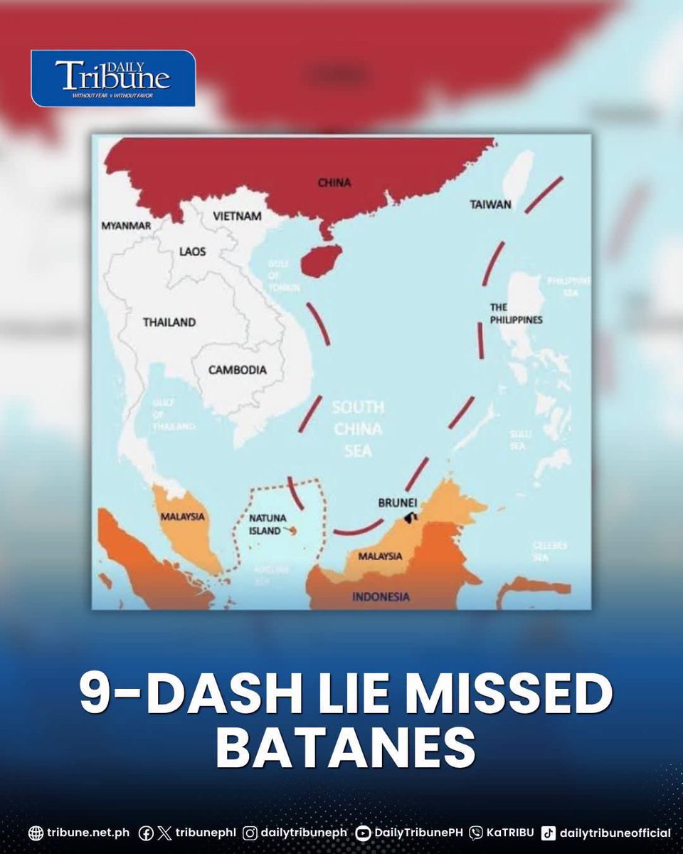 DemyZagala's tweet photo. China Communist propaganda forgot the 9-9 line missed Batanes. https://t.co/QHm4kRNy00