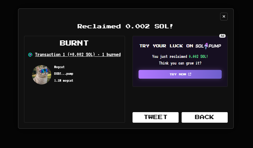 ZillaOnChain's tweet photo. 1.1 million more burnt of $mogcat https://t.co/5XaAec0AjJ