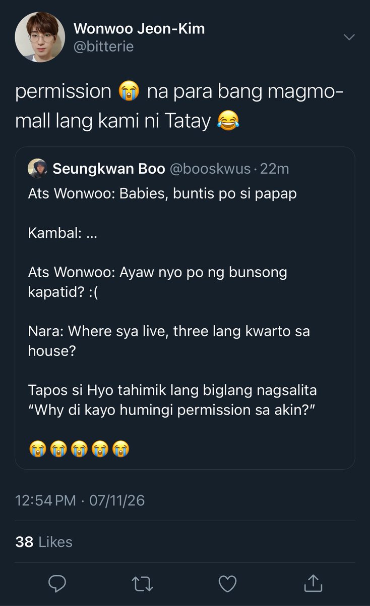 gamerswon's tweet photo. csno - two tws mw au - wherein nalaman ng kambal na bontis ang papap 😂 https://t.co/2kJicqcSOj