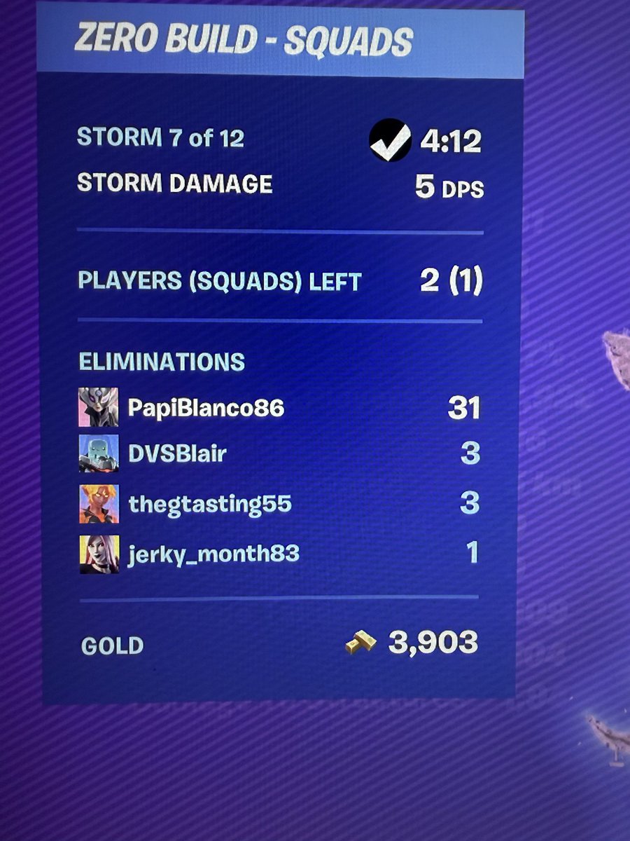 PapiBlancoMedia's tweet photo. Ended stream then dropped back in and casually put up a 31 bomb. 🤣🔥 Guess I should’ve stayed live. Catch the next on you never know what you’re gonna miss. 👀🎮

#Fortnite #ZeroBuild #FortniteClips #FortniteVictory #Gaming #TwitchStreamer #Streamer #ContentCreator #31Kills #gg https://t.co/VSDaFuG0lf