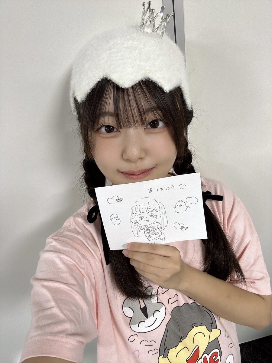 今日の似顔絵描き描きの樹奈ちゃん！！ まじでカリメロやったで