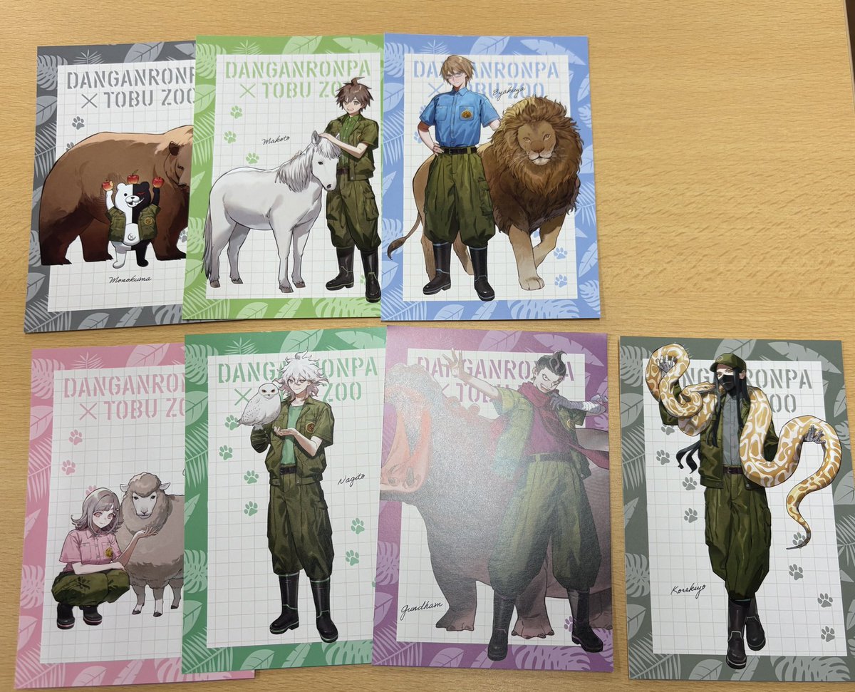 mis0_koukan's tweet photo. 【交換】ダンガンロンパ 東武動物公園

[譲]
ポストカード: モノクマ,苗木,十神,七海,狛枝,田中,真宮寺
イラストカード: 七海,狛枝,王馬,モノミ
アクリルスタンド: 霧切,田中2,王馬

[求]
最原

本日現地におります。
郵送も可。
よろしくお願いいたします。 https://t.co/ubMQqfDT7T