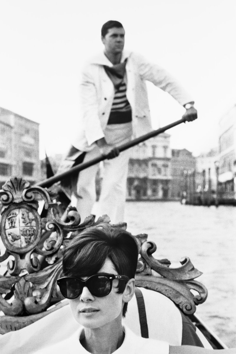 SoAudreyHepburn's tweet photo. Audrey Hepburn photographed by Yul Brynner in Venice, 1965 https://t.co/pfKyP5cAPU