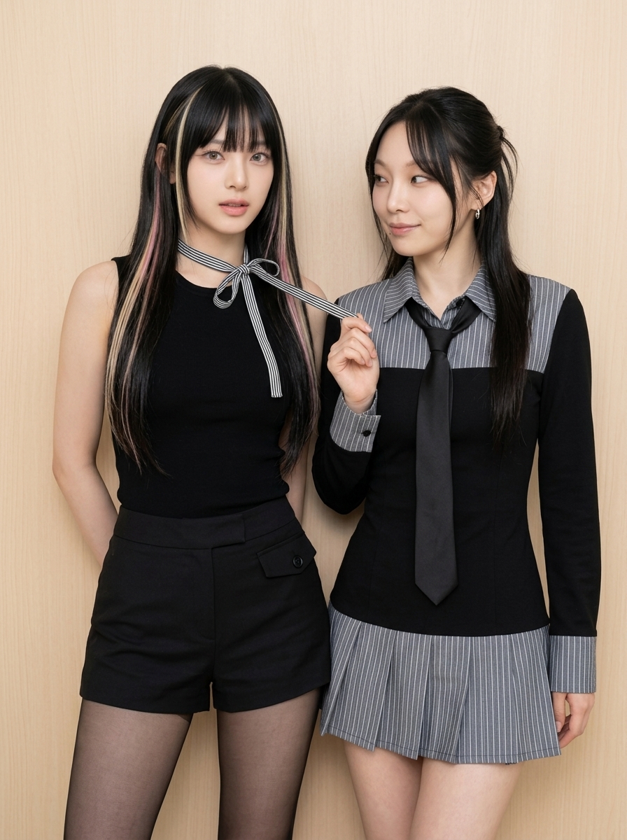 ZLITE_ai's tweet photo. Caught your attention π€π€
#Besties #MatchingOutfits #PlayfulVibes #CuteMoments #FashionDuo #fashion #kpopstyle #lookbook #Kstyle #kgirl #kIdol #gravureidol #idol #kgravure #gravure #kpop #Kstyle https://t.co/5DPMqbzQ6r