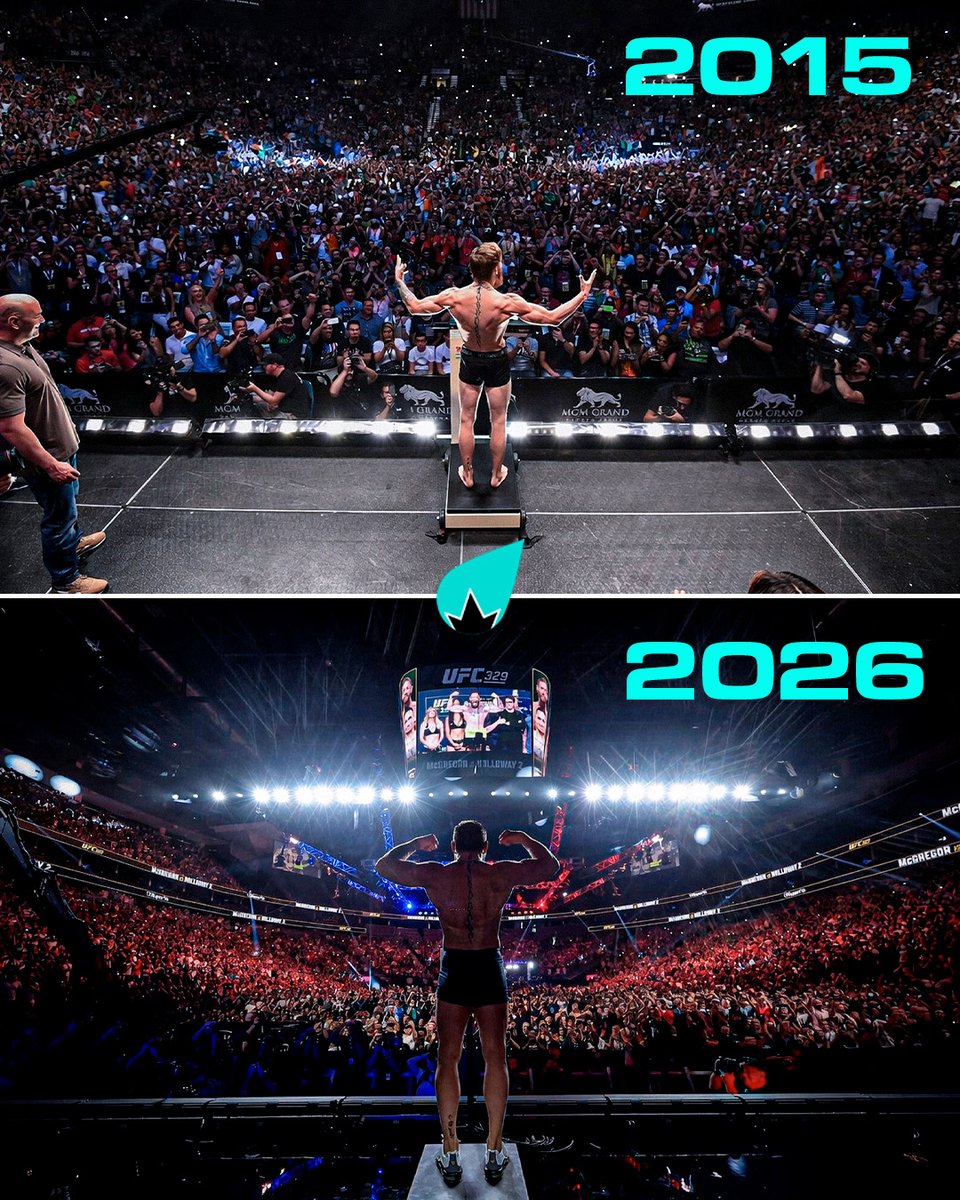 LaSueur_off's tweet photo. 11 ans après, Conor McGregor continue de remplir les salles ! 🍀

#UFC329 https://t.co/qBHqUFtYfE