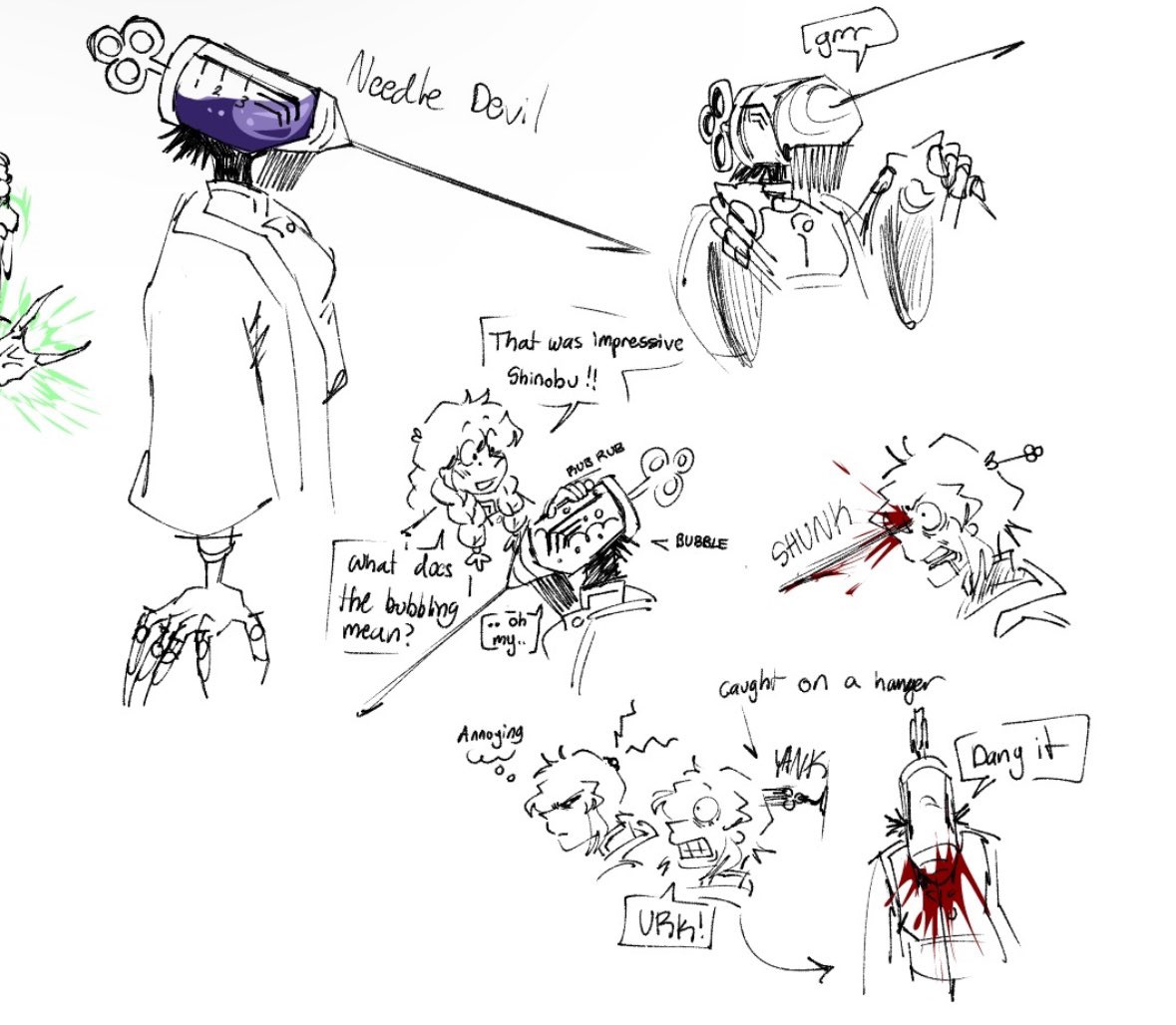 DucksTrenchcoat's tweet photo. Shinobu CSM - Needle Devil im fried #DemonSlayer https://t.co/3cb8rTMsTv