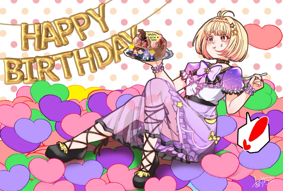 aakechi2's tweet photo. @warawara_vtuber 
すっごい遅れてしまったけれど５周年おめでとうございま～～す！！！
楽しい配信を頑張ってる笑ちゃん応援してるよ～～～！！！
#アート笑 https://t.co/unTwo5sZkw