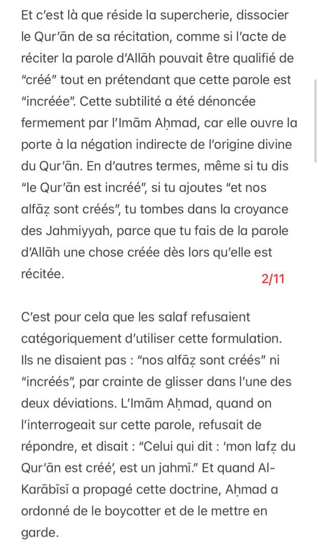 retourdesathar's tweet photo. 📌Al-Boukhari est devenu lafdhi à la fin de sa vie et à ainsi contredit la voie des gens de la Sounnah

Parmis les signes du salafî : il suit ce qui est en majorité,répandu et connu chez les gens de la Sounnah , et non les avis isolés , marginaux , contredisant les consensus https://t.co/pjh1NPWDTT