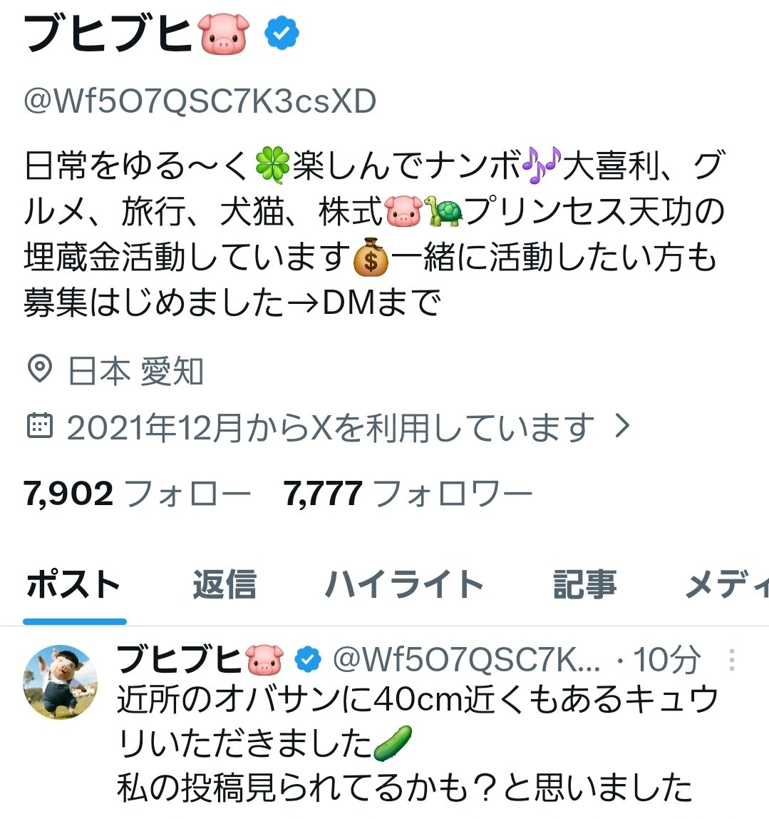 ぶひぶひ（自己紹介文をご確認ください）様 Post by ブヒブヒ🐷 on X: 確変っ🎰
