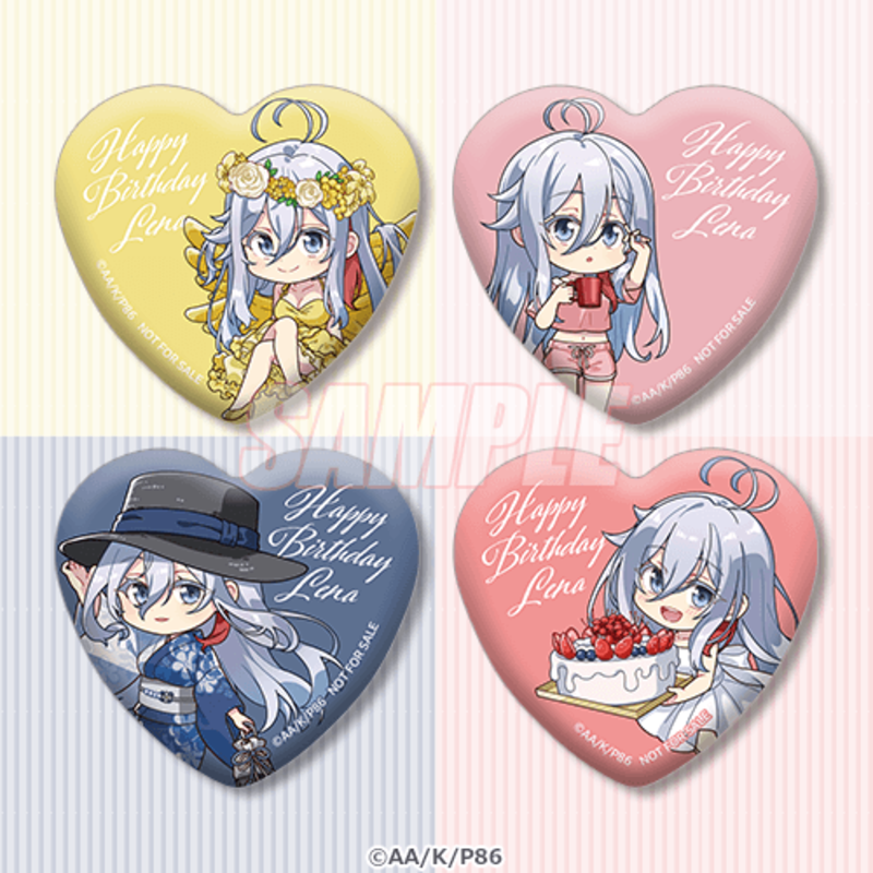 エイティシックス レーナ 誕生日 カラ鉄コラボ絵柄コンプセット 缶バッジ ◤🤍7月12日はレーナのお誕生日🤍◢ TVアニメ「86―エイティ