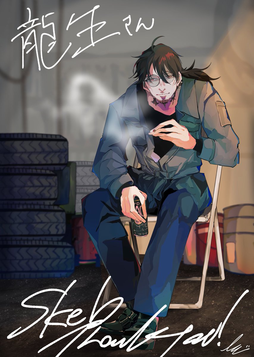 tatsuki_kobo's tweet photo. かなめのなめのさん（@F_K_Kwings ）にSkebをお願いして初めてTRPGに行った時の自機を描いていただきました🥹✨️

作業場の雰囲気とくたびれたオジ感がとても良……🙏︎💕︎︎
ありがとうございますこれは額に入れて家宝にします🪎✨️ https://t.co/dbXUA1ktRl