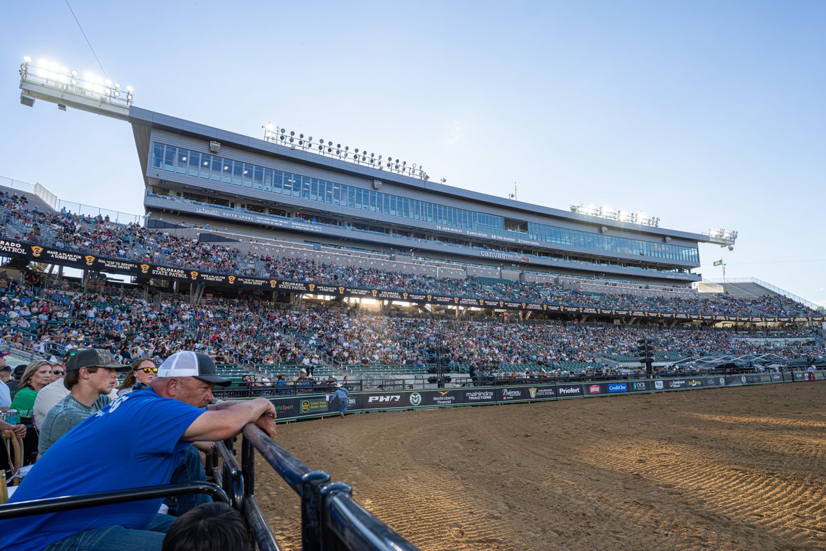CSURams's tweet photo. Making 𝗛𝗜𝗦𝗧𝗢𝗥𝗬 in Canvas Stadium with the first ever Collegiate All-Star Rodeo! 🏟️🤠

💥 @LearfieldRodeo x @PBR https://t.co/ZjtFTLGXFz